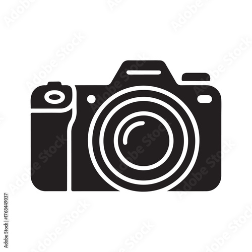 Digital DSLR Photography Solid Icon