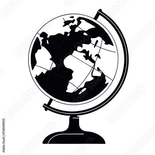 globe on white background, Eps file. 