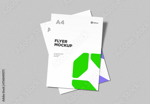 A4 Flyer Mockup Set