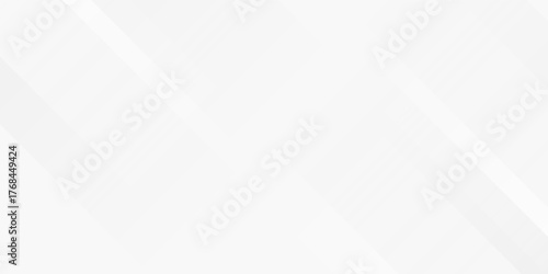 White abstract background with line pattern, banner design. Vector 16:9