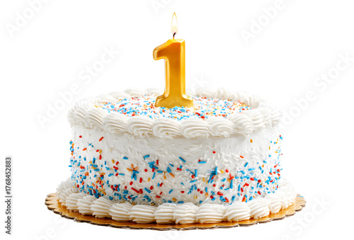 Birthday cake with candles-numbers transparent background for designers, marketers and IT professionals. Popular illustration, object, texture. Food, flowers, natural space for text. Positive.