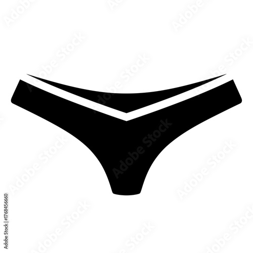 Vector silhouette of women's underwear for fashion and apparel designs scalable svg silhouette vector illustration white background