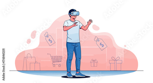 Immersive Virtual Shopping Experience with VR Technology and Retail Elements Portrayal