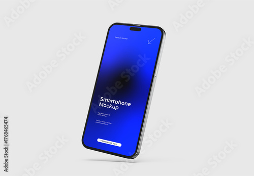 Isolated Floating Smartphone Mockup