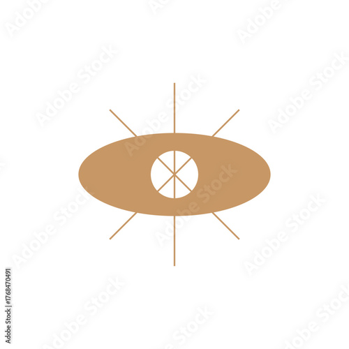 Esoteric eye symbol within circular geometry, representing intuition, clarity, and spiritual vision.