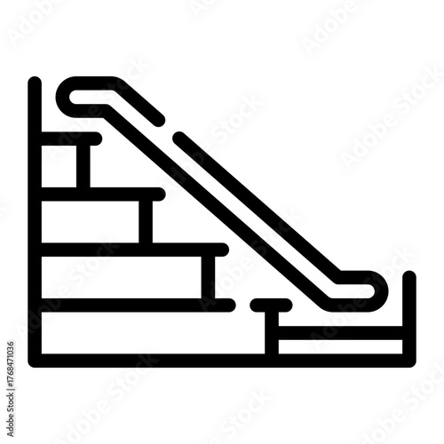 escalator line icon
