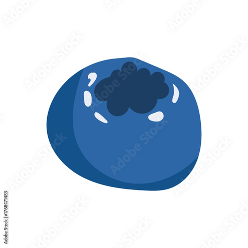 Blueberry illustration. Simple blueberry clipart, use for food, smoothie, recipe, and healthy eating designs