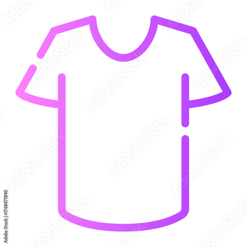 clothes gradient icon