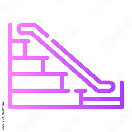 escalator gradient icon
