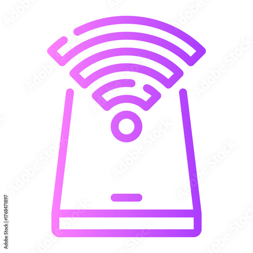 free wifi gradient icon