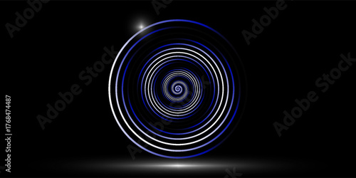 Halftone circular dotted frames set. Circle dots texture isolated on black background. simple art