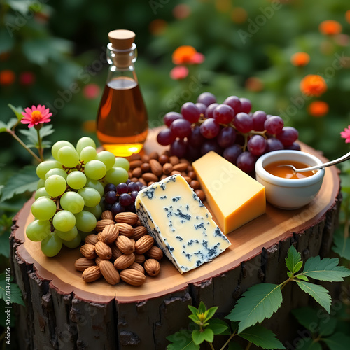 wine and grapes