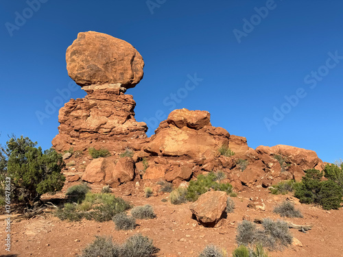 Big Balanced Rock in Arches