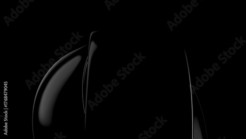 Fotografie Sleek Black Silhouette