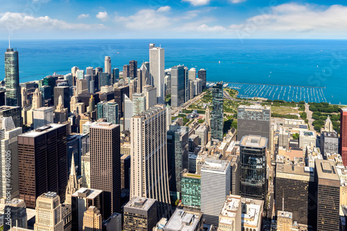 Aerial view of Chicago