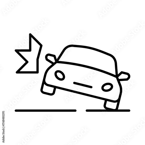 Car hitting wall or object indicating crash test or accident safety.