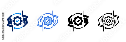 Synergy  Icon Set Different Style Collection 