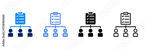 Coordination  Icon Set Different Style Collection 