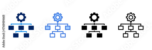 Structure  Icon Set Different Style Collection 