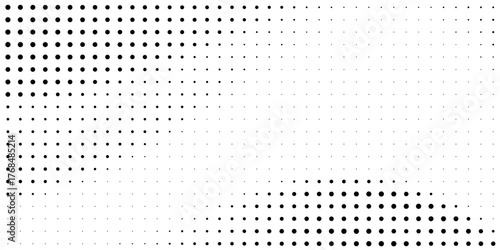 Background with monochrome dot texture. Polka dot pattern template. Background with black dots - stock vector dots basic background dots