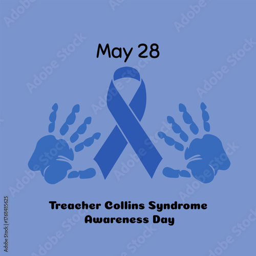 Treacher Collins Syndrome Awareness Day, simple poster, banner, card, card or flyer idea about health