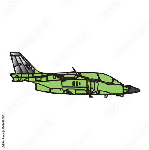 Dynamic f 35b lightning ii stealth fighter jet in vertical takeoff and landing configuration