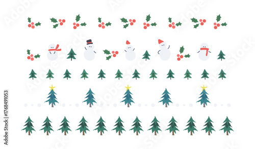 クリスマスラインセット　冬