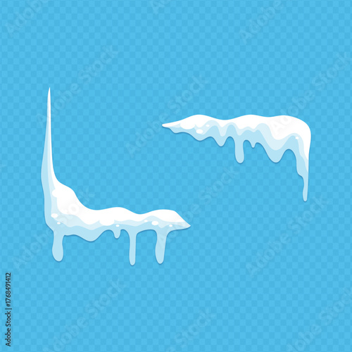 snow vector on isolated background