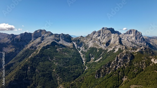 Endless mountains at Qafë Thore — northern Albania at its finest 🏔️💙