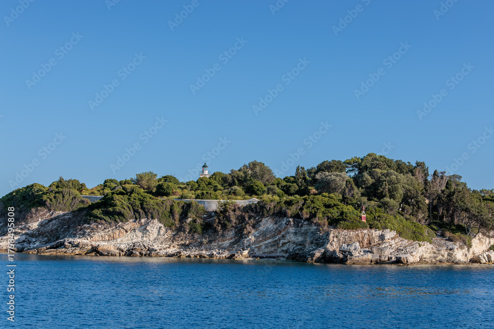 Naklejka premium From the ferry trip from Corfu to Paxos