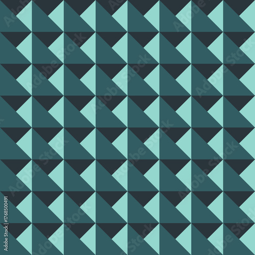Triangle 3D Geometric Seamless Pattern