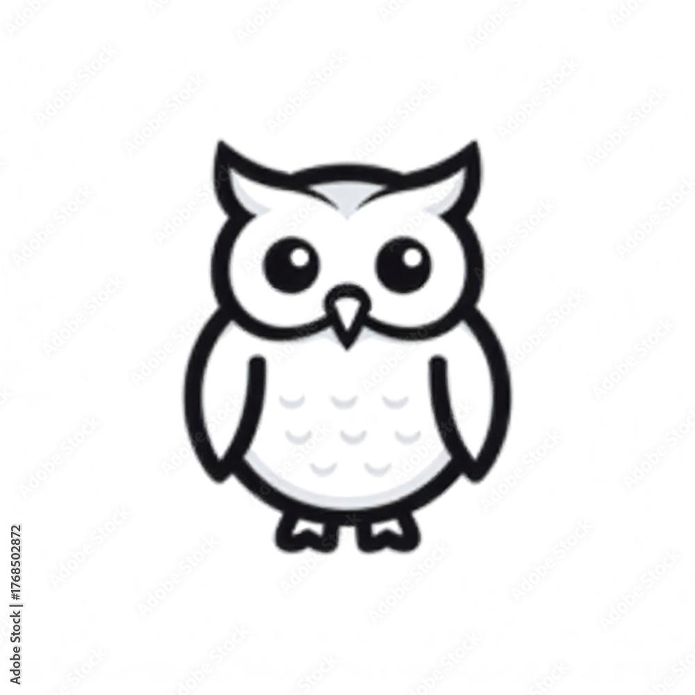 Fototapeta premium cute owl logo