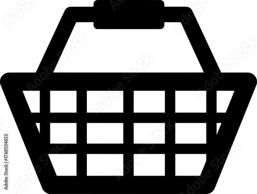 Shopping basket vector icon