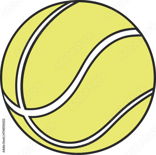 Tennis Game Elements Design Collection. Professional Tennis Equipment Illustration. Racket and Ball Sports Concept Design. Tennis Court and Game Scene Elements. Modern Tennis Sport and Player Concept