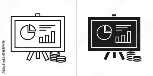 Simple line art icon of an outdoor tent or canopy with tables, suitable for market stalls or event shelters