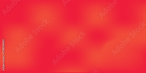 Dots halftone orange color pattern gradient texture with technology digital background. Dots pop art comics with summer background abstrack illustration