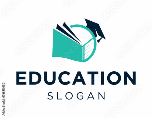 Logo about Education created using the CorelDraw application. on a white background.