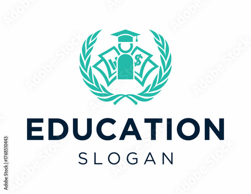 Logo about Education created using the CorelDraw application. on a white background.