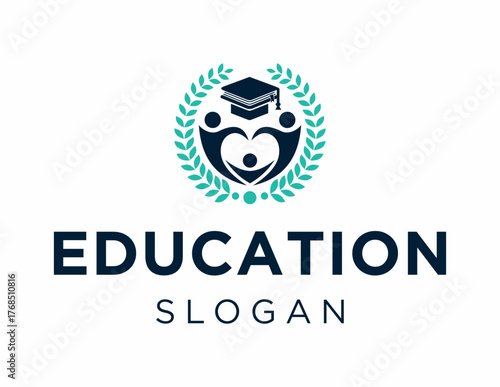 Logo about Education created using the CorelDraw application. on a white background.
