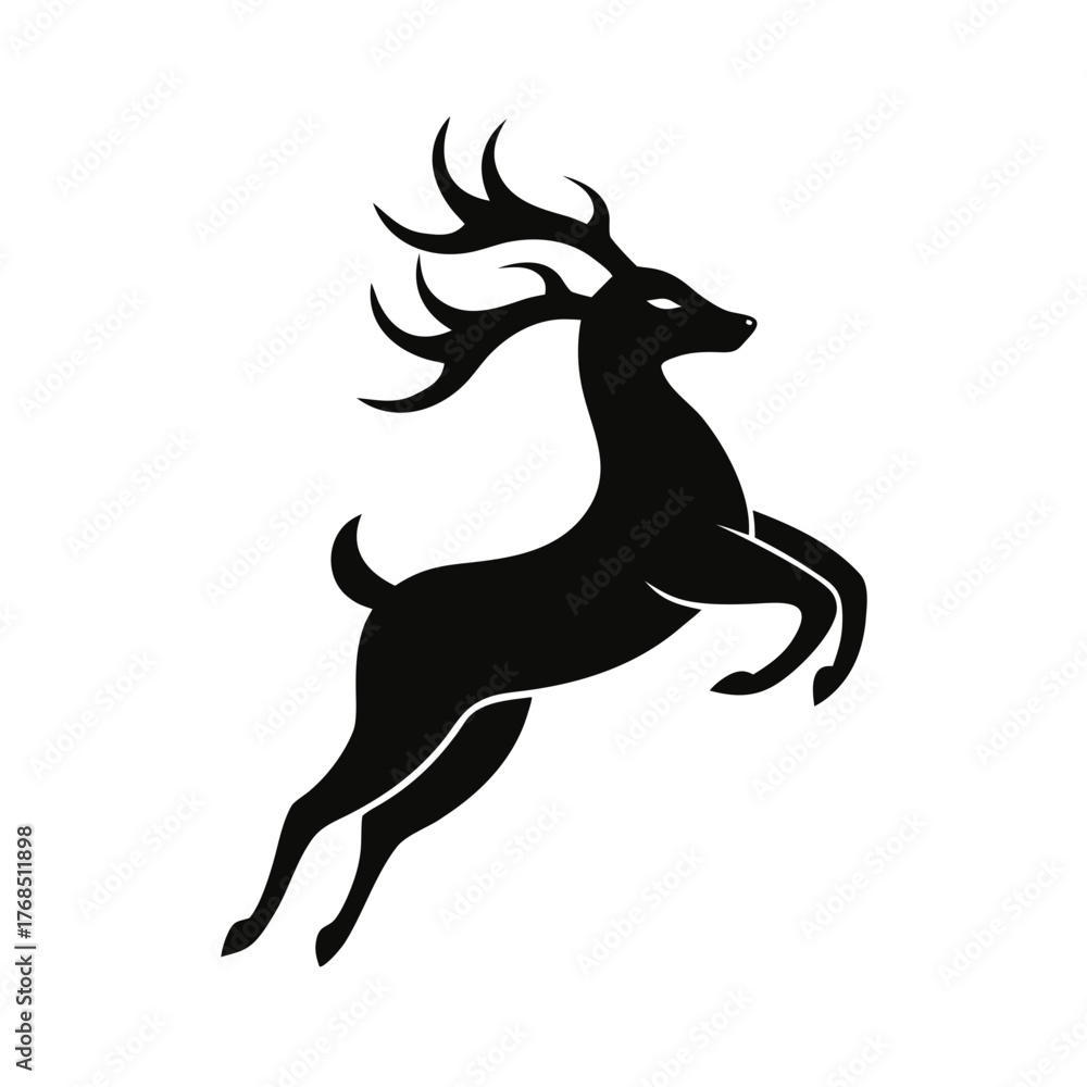 Fototapeta premium silhouette of a deer