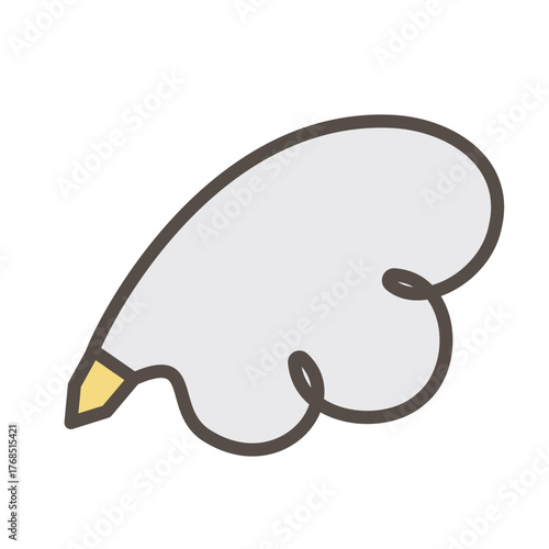 まるっこい羽根ペンのアイコン