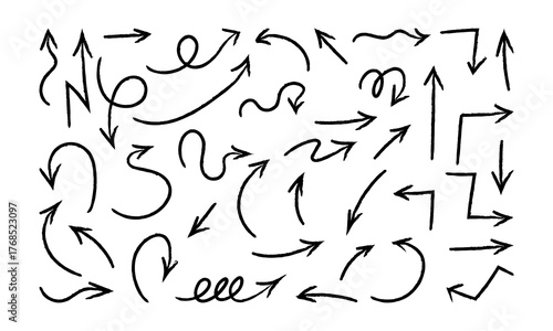 Hand Drawn Doodle Arrows Collection