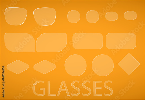 GLASS EFFECT Retro vintage abstract circle wallpaper design