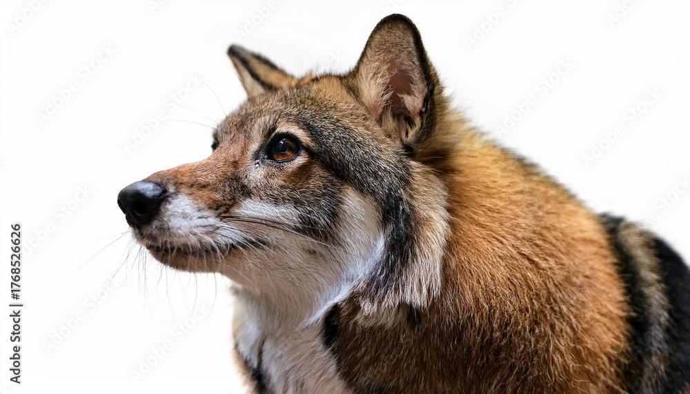 Fototapeta premium meticulously composed animal photography on clean white backgrounds with ultra high definition showcasing naturalistic texture details by ia generative