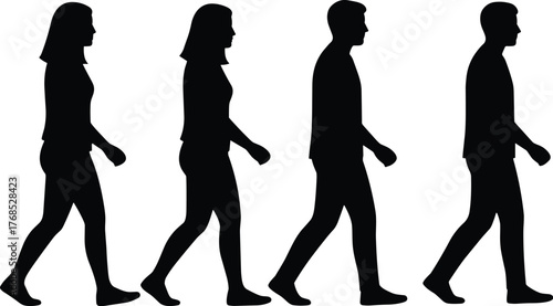 Abbey Road Style Silhouettes