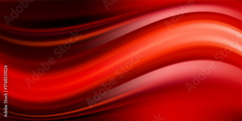 3d rendering of red abstract glass background