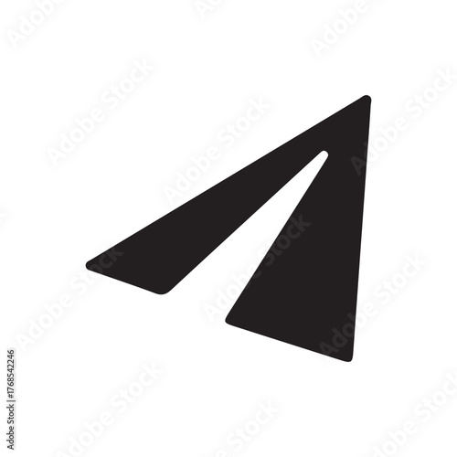 Free Download  Paper Plane Icon. in Circle Paper Airplane Symbol Vector. Send Message Paper Plane Logo. Vector illustration eps 10 - GFXLoad