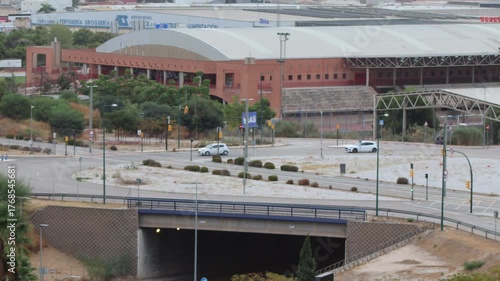 TIMELAPSE, TRÁFICO EN MÁLAGA. ESPAÑA. 