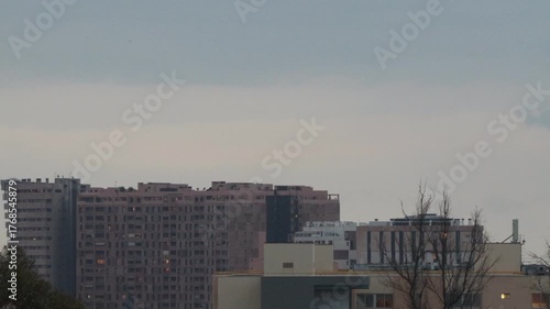 TIMELAPSE, TRÁFICO EN MÁLAGA. ESPAÑA. 