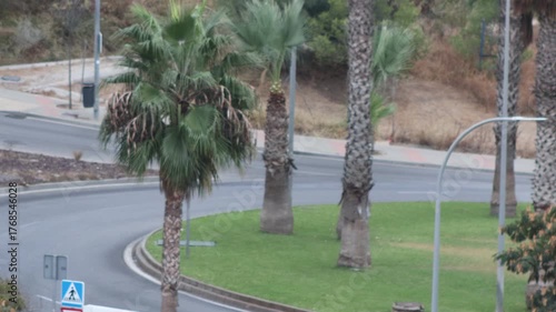 TIMELAPSE, TRÁFICO EN MÁLAGA. ESPAÑA. 